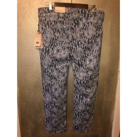 NYDJ  Preppy Mob Wife Hippie Sheri Slim Ankle Kingsnake Lift Tuck Edgy Jeans - Picture 10 of 11